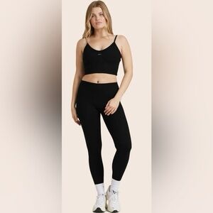 Black Set Active Leggings - Small